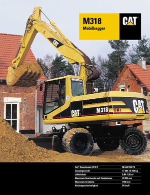 Колісні екскаватори Caterpillar M 318 VAH