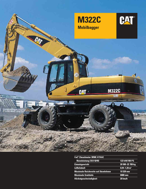 Колісні екскаватори Caterpillar M 322 C MH