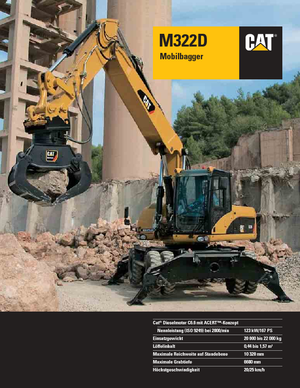 Колісні екскаватори Caterpillar M322D MH