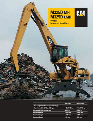 Колісні екскаватори Caterpillar M325D L MH
