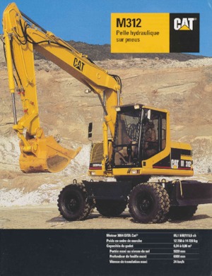 Колісні екскаватори Caterpillar M312