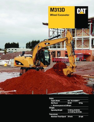 Колісні екскаватори Caterpillar M313D