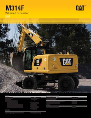 Колісні екскаватори Caterpillar M314F