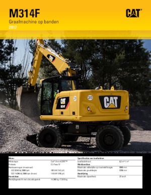 Колісні екскаватори Caterpillar M314F