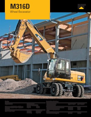 Колісні екскаватори Caterpillar M316D