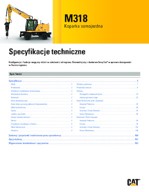 Колісні екскаватори Caterpillar M318