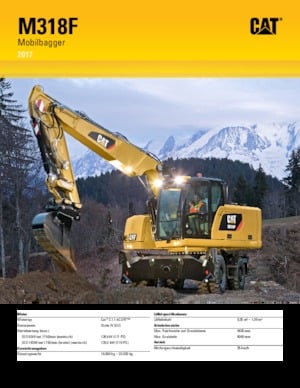 Колісні екскаватори Caterpillar M318F
