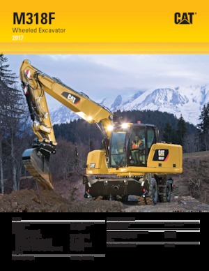 Колісні екскаватори Caterpillar M318F