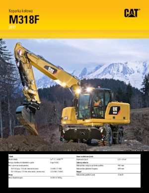 Колісні екскаватори Caterpillar M318F