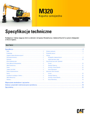 Колісні екскаватори Caterpillar M320