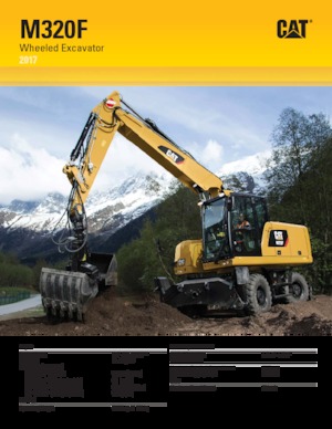 Колісні екскаватори Caterpillar M320F