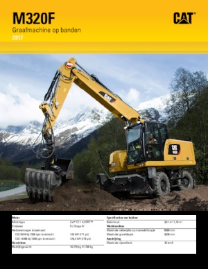 Колісні екскаватори Caterpillar M320F