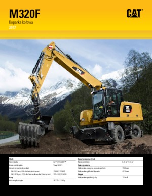 Колісні екскаватори Caterpillar M320F