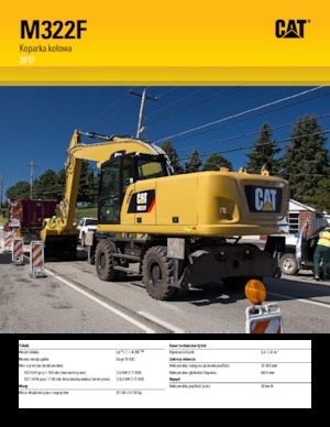 Колісні екскаватори Caterpillar M322F
