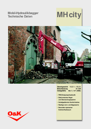 Колісні екскаватори O&K MH CITY