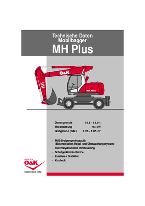 Колісні екскаватори O&K MH PLUS B