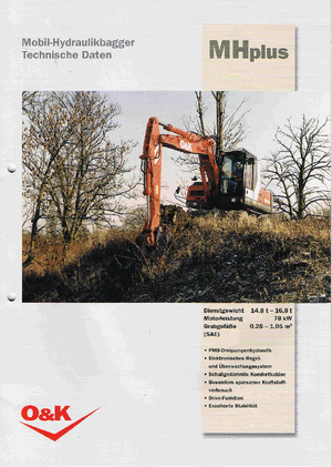 Колісні екскаватори O&K MH PLUS