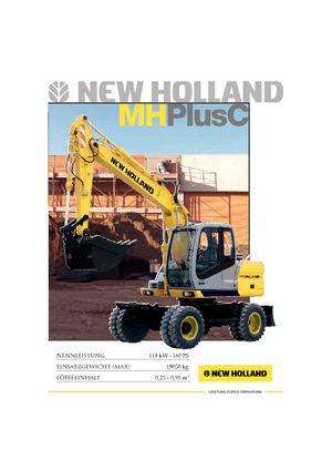 Колісні екскаватори New Holland MH Plus C