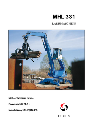 Екскаватори для перевалки Fuchs MHL 331