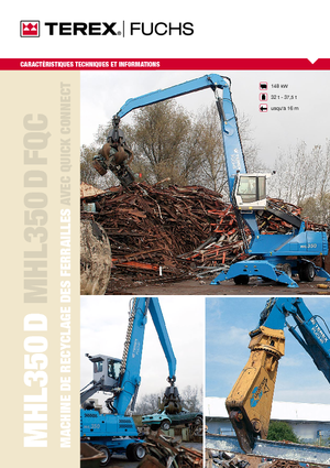 Екскаватори для перевалки Terex-Fuchs MHL 350 D