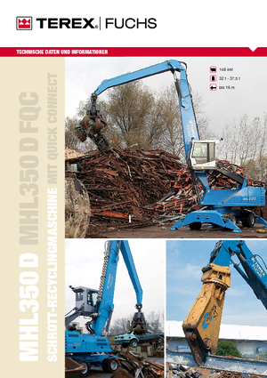 Екскаватори для перевалки Terex-Fuchs MHL 350 D