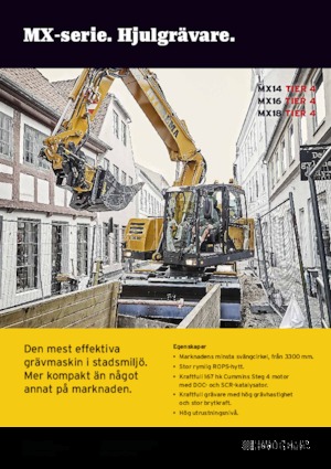 Колісні екскаватори Hydrema MX 14