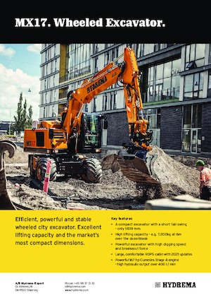 Колісні екскаватори Hydrema MX 17