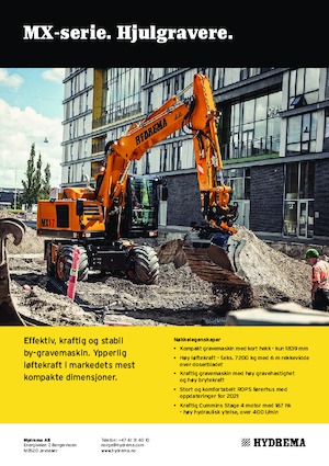 Колісні екскаватори Hydrema MX 17