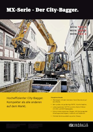 Колісні екскаватори Hydrema MX 14