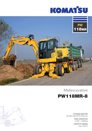 Колісні екскаватори Komatsu PW118MR-8
