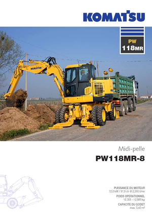 Колісні екскаватори Komatsu PW118MR-8