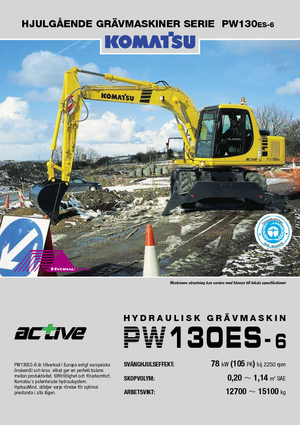 Колісні екскаватори Komatsu PW130-6
