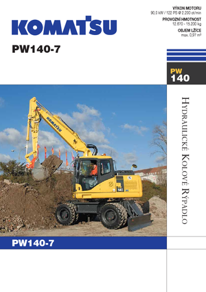 Колісні екскаватори Komatsu PW140-7