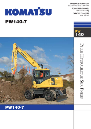 Колісні екскаватори Komatsu PW140-7