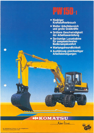 Колісні екскаватори Komatsu PW150-1