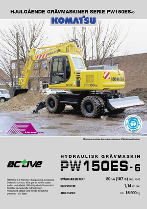 Колісні екскаватори Komatsu PW150-6