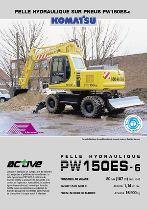 Колісні екскаватори Komatsu PW150-6