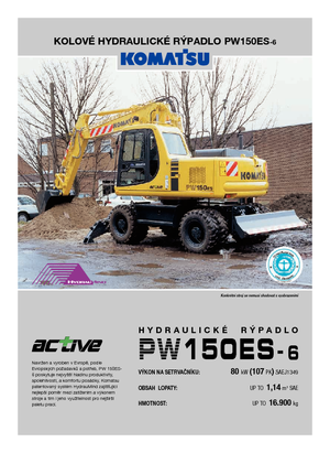Колісні екскаватори Komatsu PW150-6