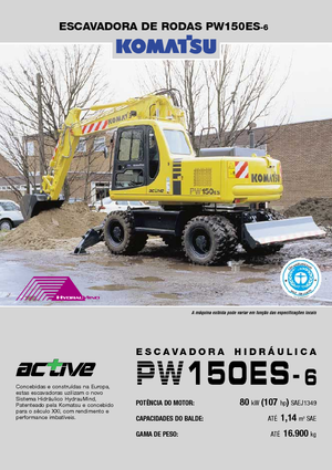 Колісні екскаватори Komatsu PW150-6