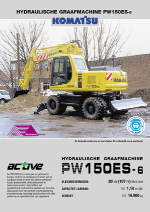 Колісні екскаватори Komatsu PW150-6