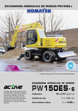 Колісні екскаватори Komatsu PW150-6
