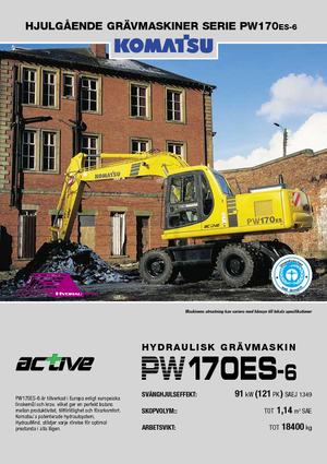 Колісні екскаватори Komatsu PW170-6