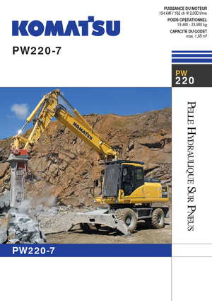 Колісні екскаватори Komatsu PW220-7 E0