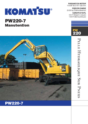 Колісні екскаватори Komatsu PW220-7MH