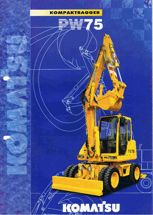 Колісні екскаватори Komatsu PW75-2