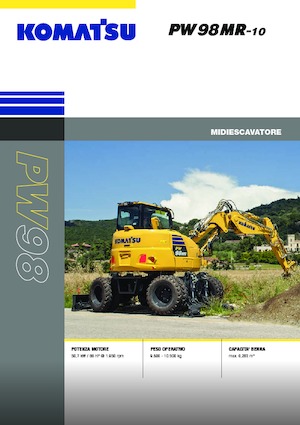 Колісні екскаватори Komatsu PW98MR-10
