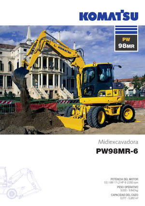 Колісні екскаватори Komatsu PW98MR-6