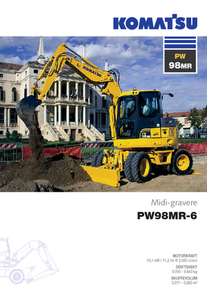 Колісні екскаватори Komatsu PW98MR-6