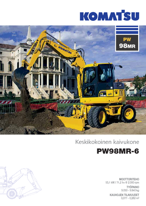 Колісні екскаватори Komatsu PW98MR-6