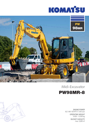 Колісні екскаватори Komatsu PW98MR-8